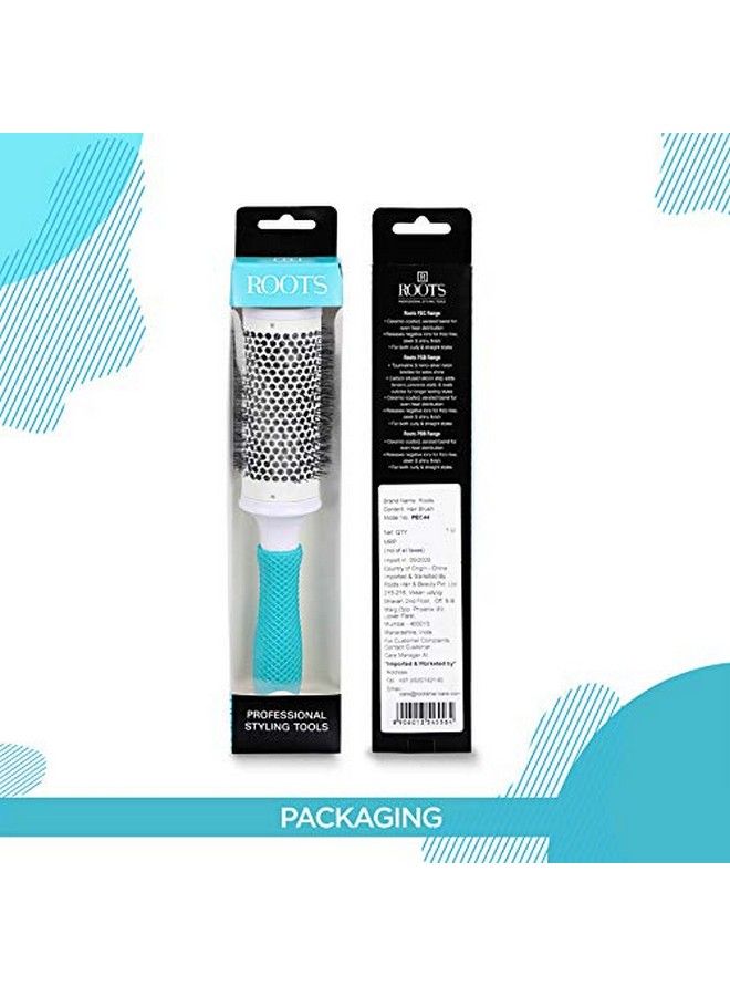 Roots Professional Round Hair Brush Ceramic Barrel Brushes For Blow Drying Curling & Straightening Add Volume & Shine Hair Brush For Women 44Mm - Image 4