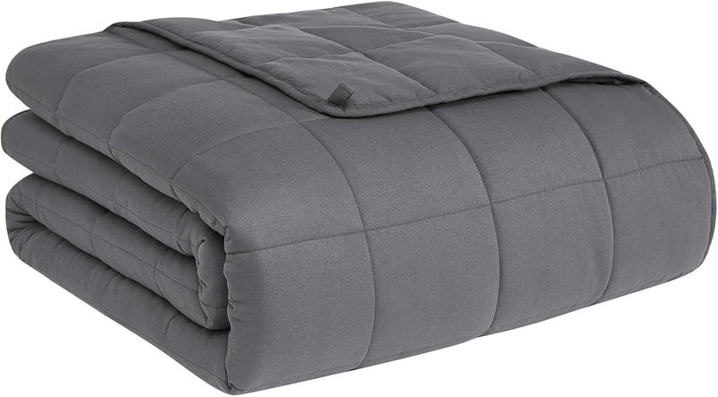 CuteKing Weighted Blanket King Size for Adults (20lbs, 80"x87", Grey) Heavy Blanket for 180-190lbs, Weighted Blanket with Premium Glass Beads, Soft Thick Blanket for Adult All-Season - Image 1