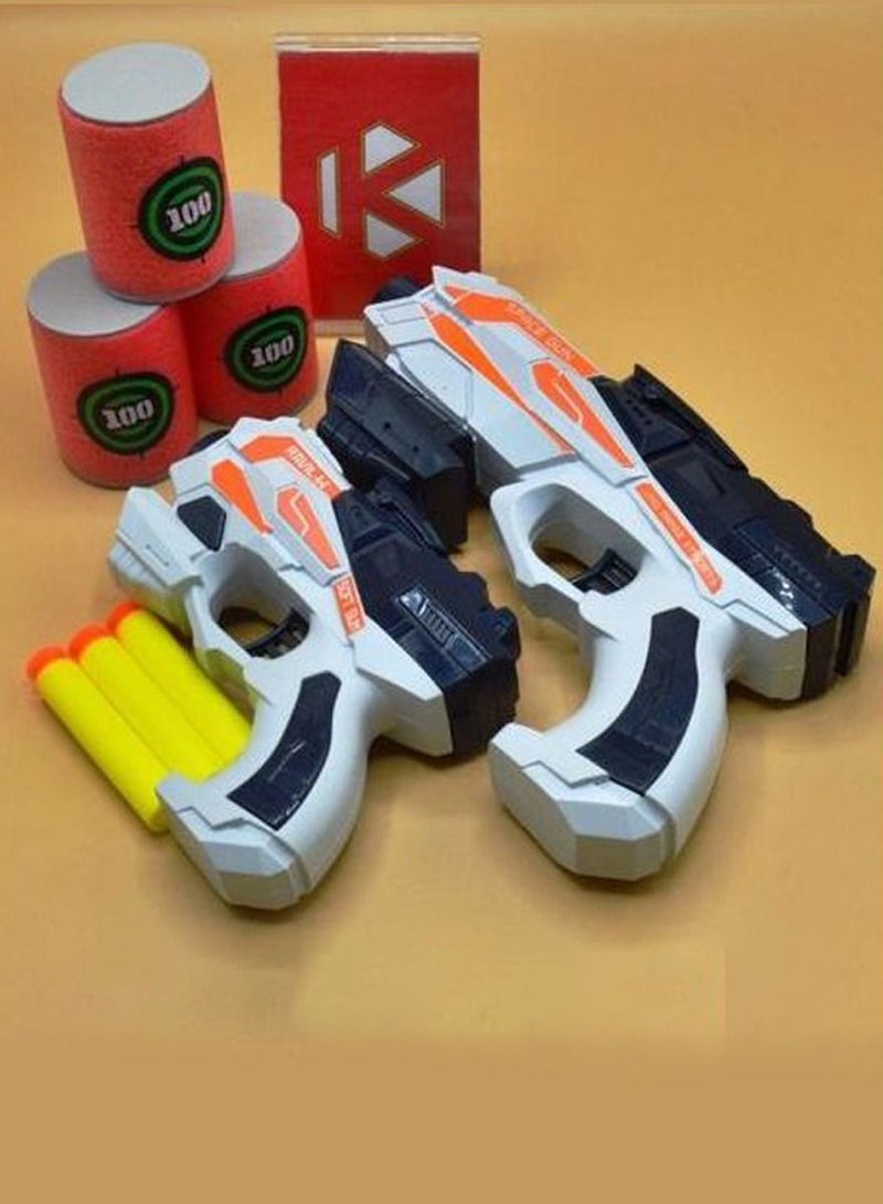 Space Toys For Boys - Soft Bullet Toy Gun Set Of 2 Pcs With Soft Foam Darts And Game Pack, Enjoy The Game With Full Safety And Fun, Darts Are Non Toxic And Soft Toy Game - Image 2