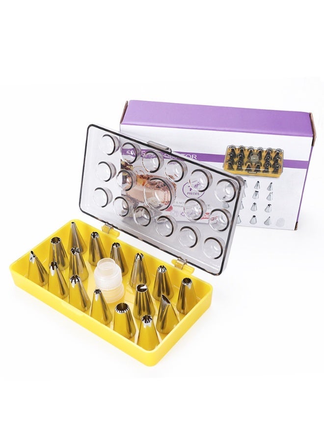 18-Piece Stainless Steel Cake Decorating Tool Set for Cakes, Cupcakes and Cookies - Image 1