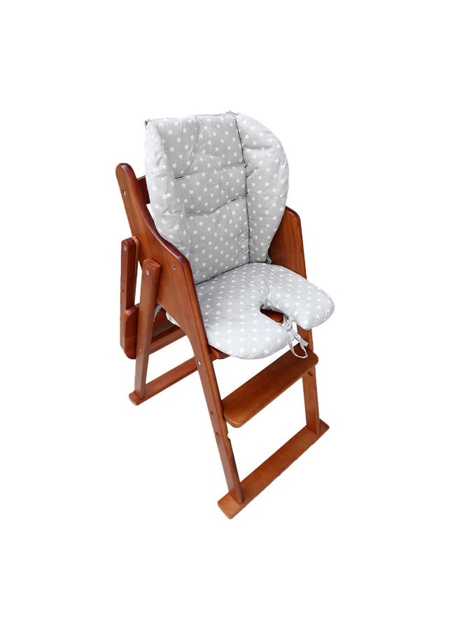 Twoworld High Chair Cushion, Large Thickening Baby High Chair Seat Cushion Liner Mat Pad Cover Breathable Suitable for All Kinds of Baby Dining Chairs (Fashion Gray Star) - Image 5