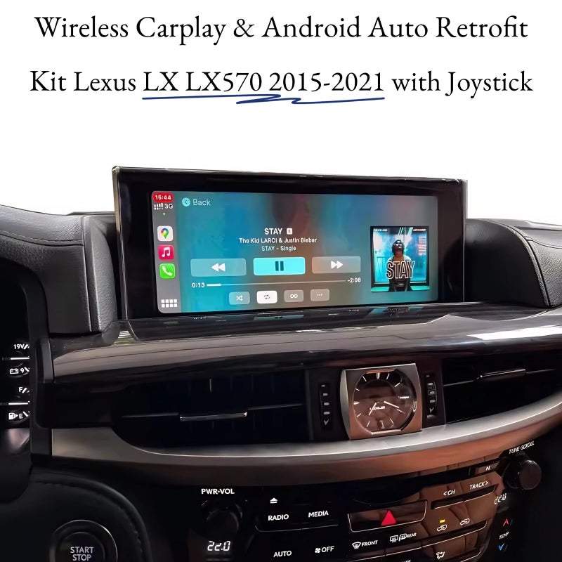 Generic Wireless CarPlay Android Auto upgrade kit for Lexus LX 570 and other models (RX IS GS ES NX 300 RC) with Joystick and Small Touchpad, CarPlay Retrofit Kit Decoder, Support Mirrorlink and AHD Camera [video game]  - Image 2