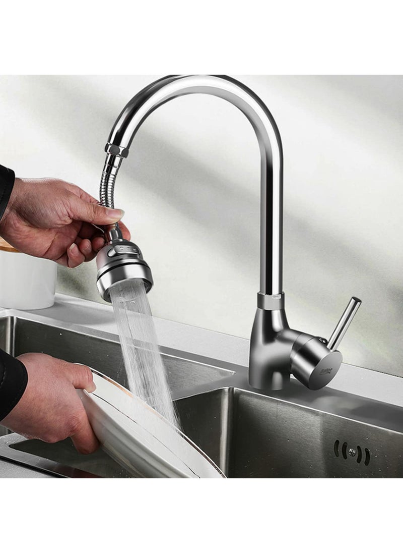 Leeonz Leeonz Universal Faucet Bubbler, Tap Nozzle, Water Saving Filter, Anti Splash Faucet Nozzle, Faucet Water Diffuser, Pressurized Faucet Filter, Kitchen Bathroom Sink Accessories  - Image 3