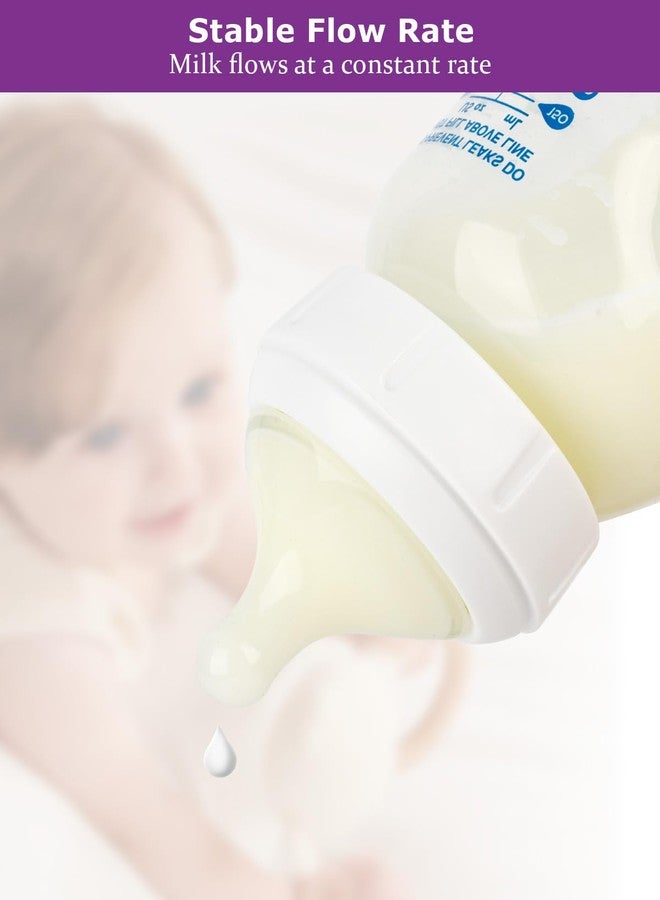joyfeed Silicone Nipple for Dr.Brown's Wide-Nick Baby Bottles,Level 2 Nipples, Medium Flow, 3m+, 6 Count - Image 5