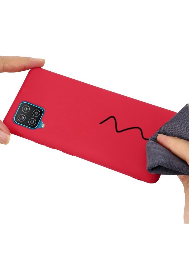 S-TOP Case For Samsung Galaxy M32 4G International Version Solid Color Liquid Silicone Dropproof Full Coverage Protective Case - Image 5