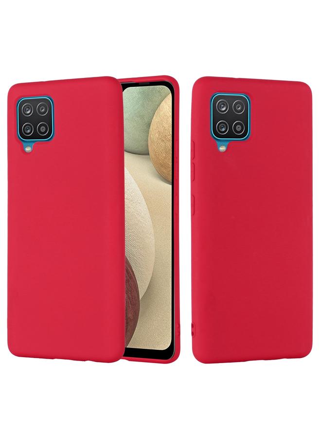 S-TOP Case For Samsung Galaxy M32 4G International Version Solid Color Liquid Silicone Dropproof Full Coverage Protective Case - Image 1