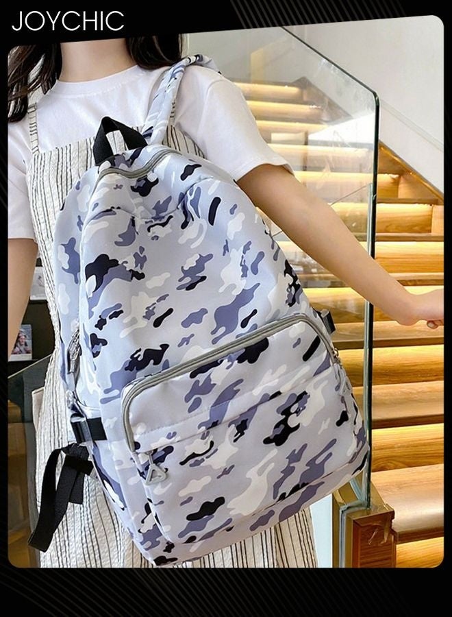 Joychic حقيبة ظهر مدرسية كبيرة السعة من قماش مطبوع مقاوم للماء ومتين 3 قطع مع أحزمة قابلة للتعديل لطلاب المرحلة الابتدائية والمتوسطة والثانوية - Image 4