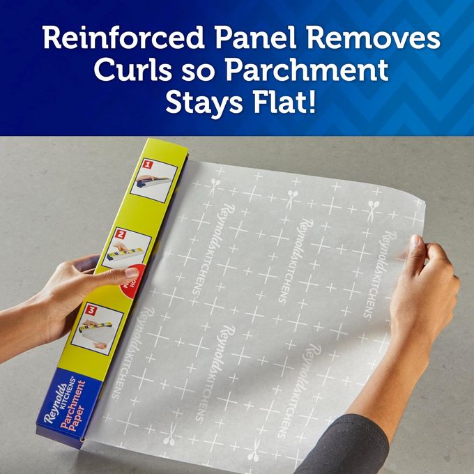 Reynolds Kitchens Stay Flat Parchment Paper with SmartGrid, 45 Square Feet - Image 3