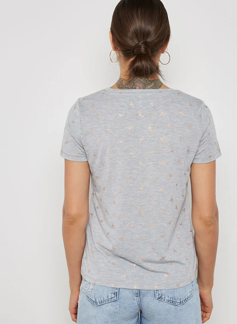 ONLY Flamingo Printed T-Shirt