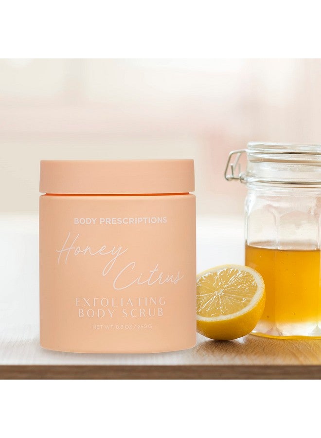 Body Prescriptions Exfoliating Body Scrub - Body Cleanser for Nourished, Ultra-Smooth Skin, Honey Citrus, Coconut Almond, and Sweet Mint - Image 5