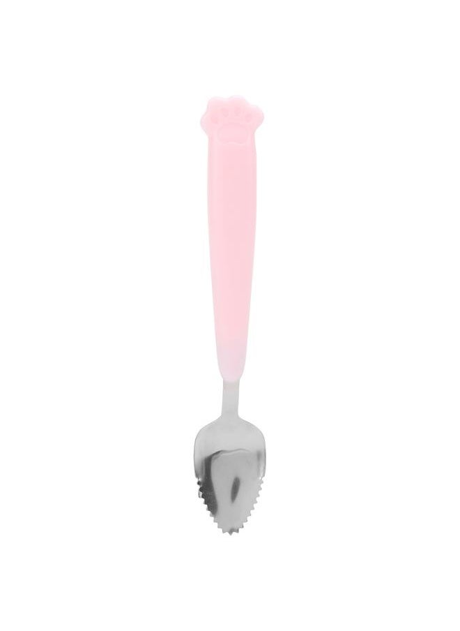 Thoraya - Baby Feeding Spoons Stainless Steel Baby Spoons with Silicone Handle for Kids Babies - Image 1