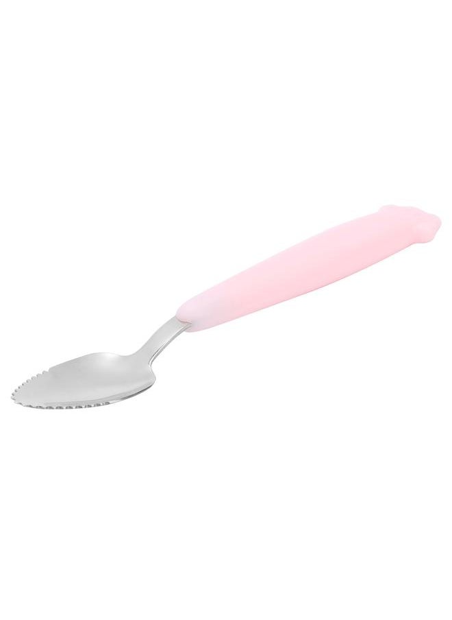 Thoraya - Baby Feeding Spoons Stainless Steel Baby Spoons with Silicone Handle for Kids Babies - Image 1