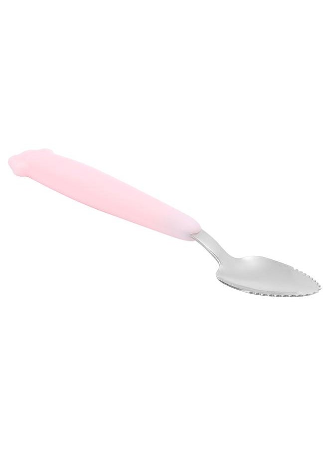 Thoraya - Baby Feeding Spoons Stainless Steel Baby Spoons with Silicone Handle for Kids Babies - Image 1