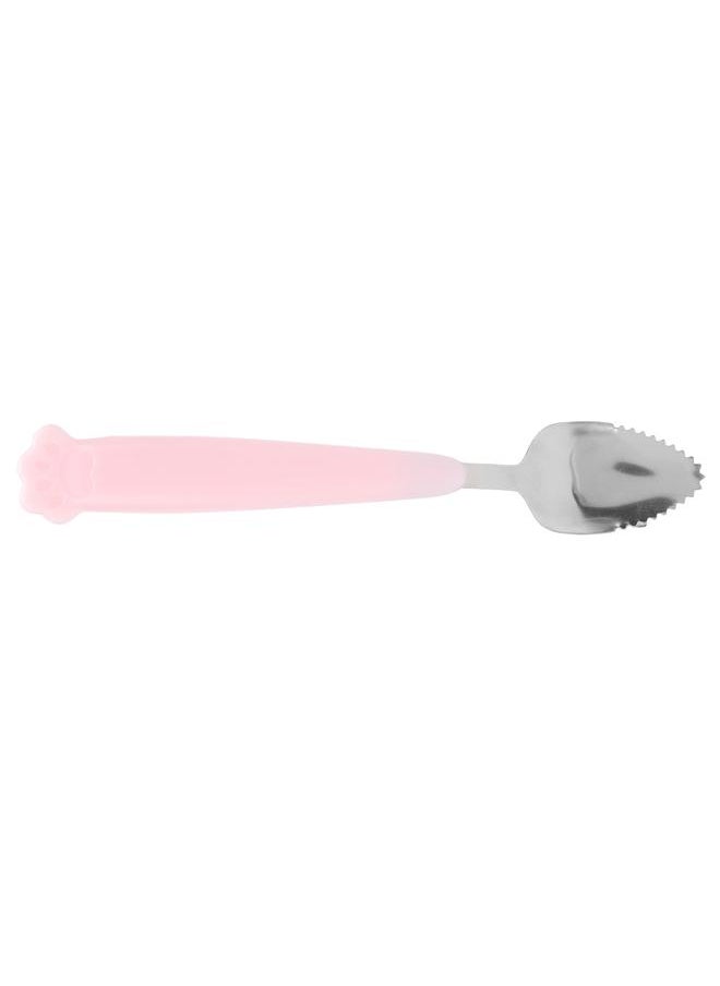 Thoraya - Baby Feeding Spoons Stainless Steel Baby Spoons with Silicone Handle for Kids Babies - Image 1