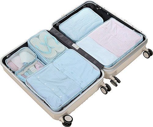 JJ POWER Travel Packing Cubes, Luggage Organizers with Shoe Bag (Blue) - Image 4