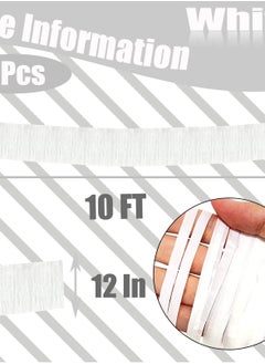 Excefore 6 Pack 10 Feet Silver Foil Fringe Garland, Metallic Tinsel Streamers Banner for Parade Floats, Wedding, Birthday Party Decorations, Wall Hanging Fringe Curtain Backdrop Banner  - Image 2