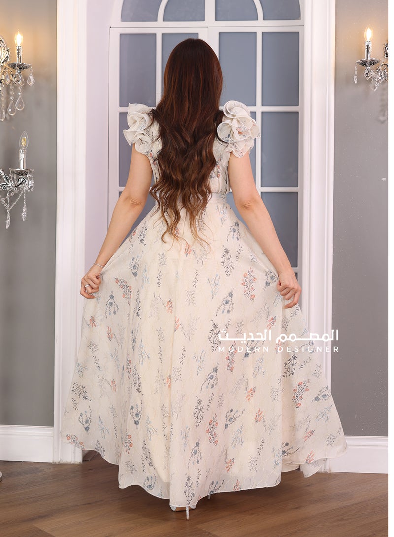Modern Design The sophisticated Cat Floral Dress is a perfect choice for formal occasions and special events. You will feel attractive and confident when you wear it - Image 3