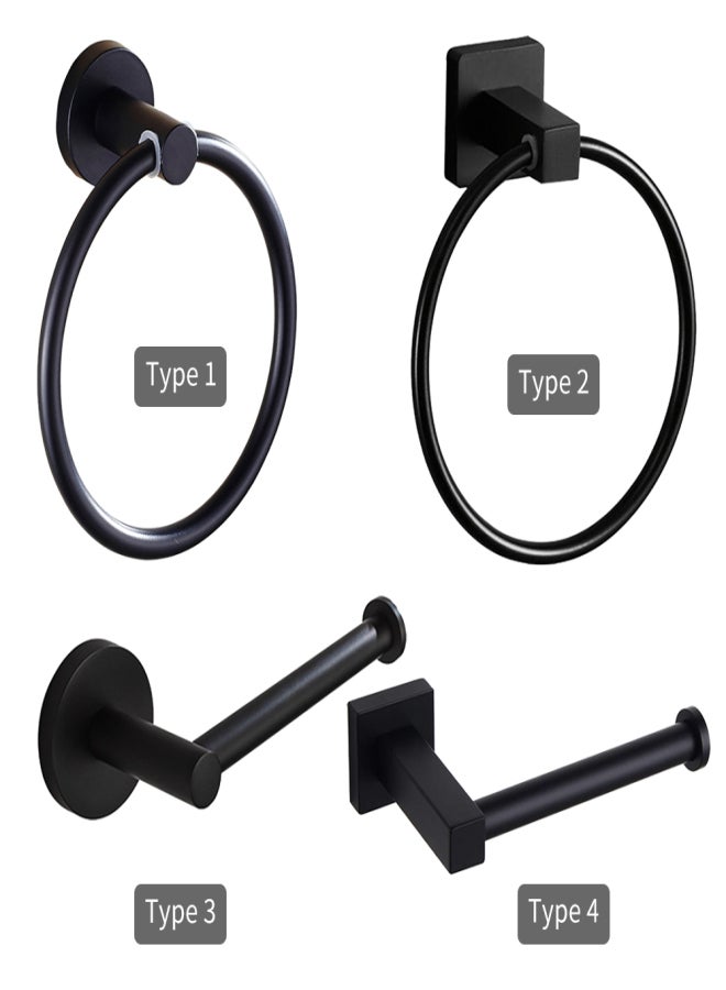 Paper Towel Holder Towel Ring Tissue Dispenser Bath Hand Towel Holder Wall Mount Stainless Steel Towel Rack Holder for Bathroom Kitchen - Image 5