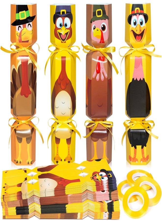 Moon Boat 50 Packs Thanksgiving No-snap DIY Turkey Design Party Table Favor Holiday Supplies - Image 1