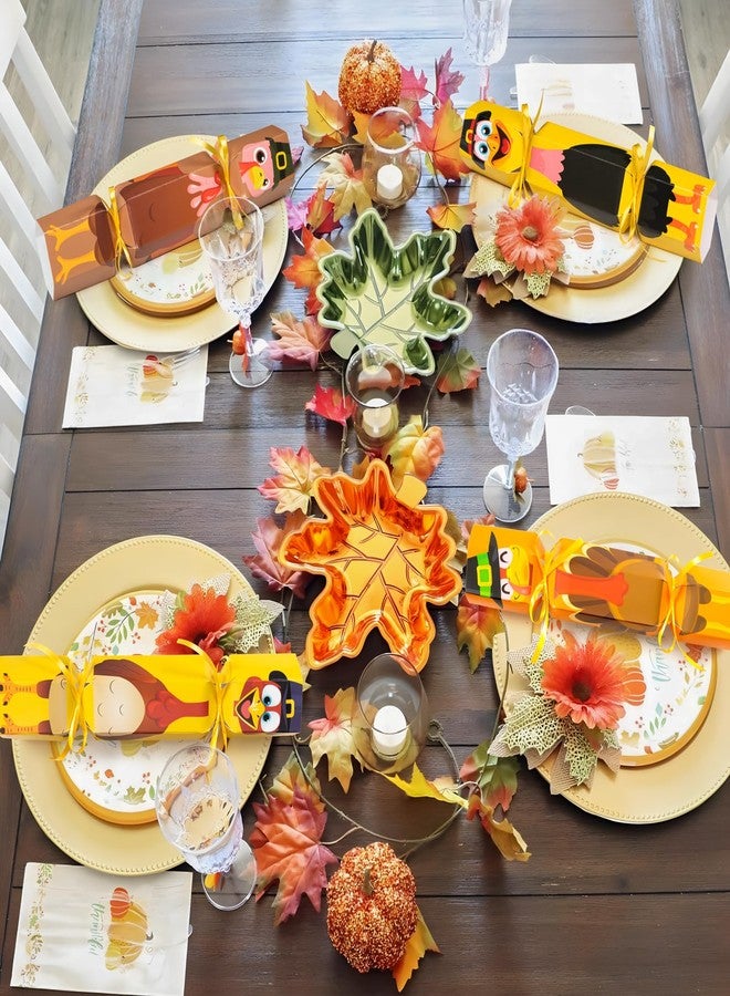 Moon Boat 50 Packs Thanksgiving No-snap DIY Turkey Design Party Table Favor Holiday Supplies - Image 5