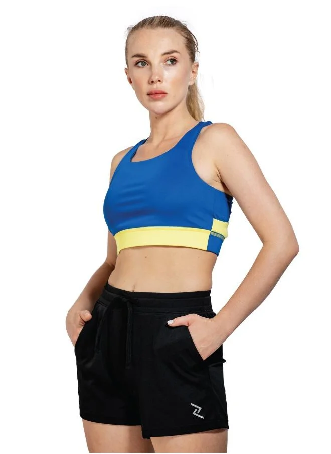 ZAECY Women's High-Support Double-Racerback Padded Sports Bra