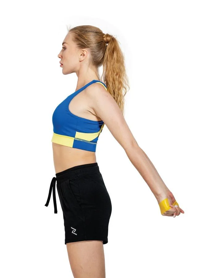 ZAECY Women's High-Support Double-Racerback Padded Sports Bra