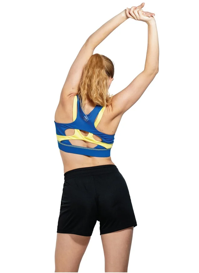 ZAECY Women's High-Support Double-Racerback Padded Sports Bra