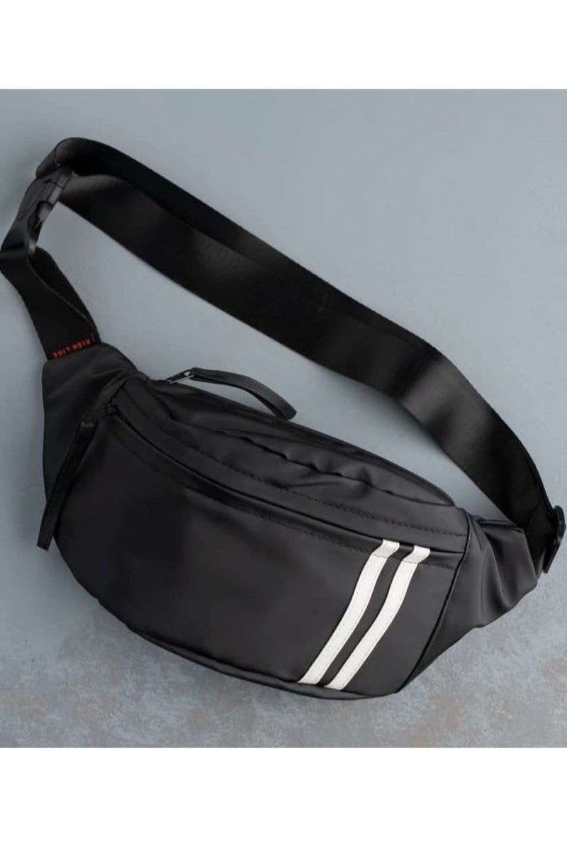 Water Resistant Waist Bag - Black