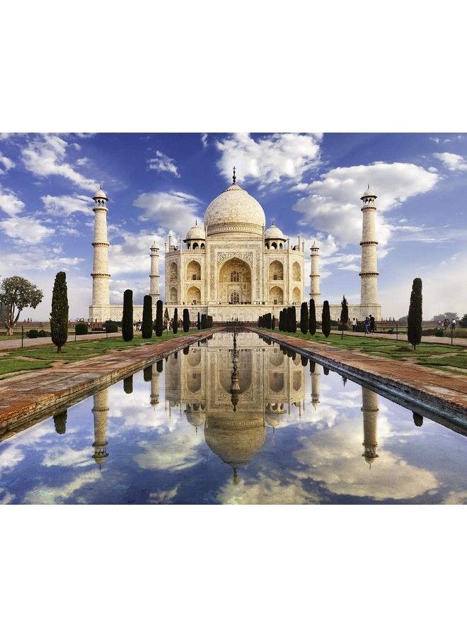 لغز تاج محل عند شروق الشمس في الهند للبالغين والأطفال والمراهقين والعائلات؛ أحجية الصور المقطوعة 500 قطعة؛ لعبة ألغاز ممتعة؛ ألعاب تفاعلية للعبة عائلية ليلية؛ 18 × 18 بوصة - Image 1
