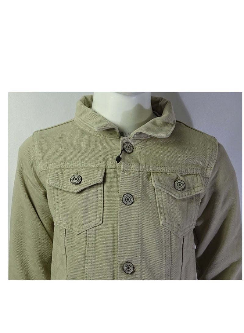 شلــــتر صناعة تركية فاخرة؛ جاكيت جينز أولاد لفصل الخريف و الشتاء من مجموعة شلـــتر 23233 - Image 3