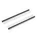 uxcell uxcell 5Pcs 2.54mm Pitch 40-Pin 19mm Length Double Row Straight Connector Pin Header Strip for Prototype Shield  - Image 2
