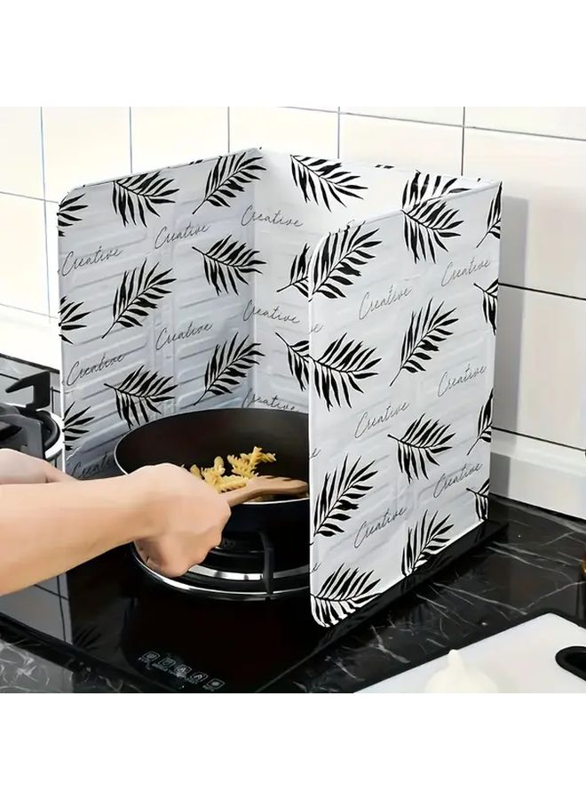 White Cactus Heat Resistant Splash Guard 32x84cm Non Slip Base For All Stoves - Image 5