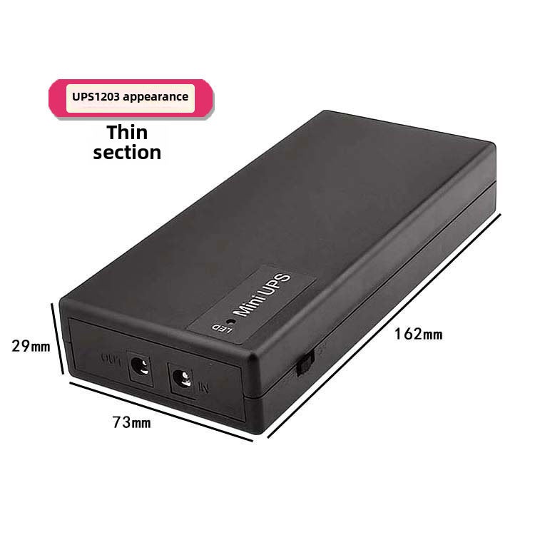 5V 9V 12V Router UPS Emergency Power Bank 5v2A 29.6WH = 8000 mA with 50cm standard cable 