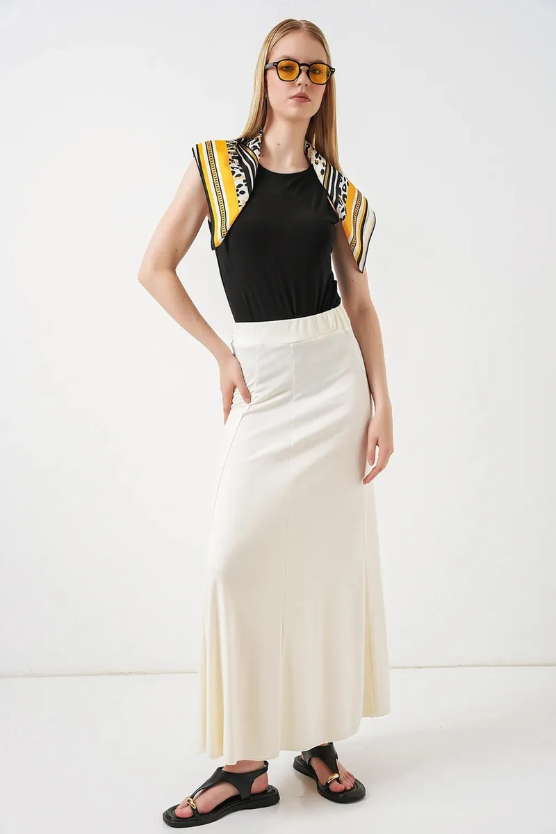 بيغ دارت BDART High Waist A-Line Maxi Skirt