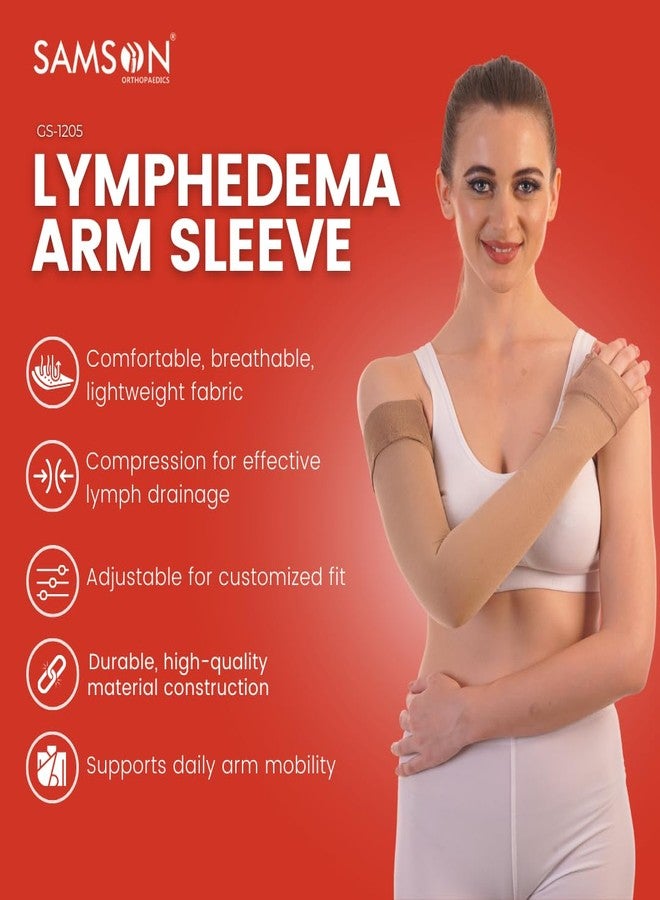 SAMSON Lymphedema Arm Sleeve - Graduated Compression for Swelling Relief - XXL, Pair - Image 2