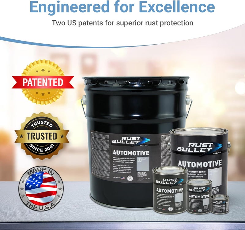 Repeated assemble detach compatible - Automotive Rust Inhibitor Paint - Rust Preventive Protective Coating - No Topcoat Needed - 4 oz, Metallic Gray Diverse operating method fit - Image 4