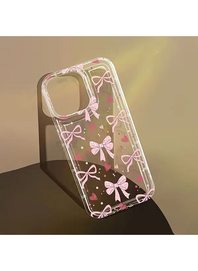 غطاء واقي ضد الصدمات مع قوس حب شفاف لهاتف iPhone 13 - Image 1