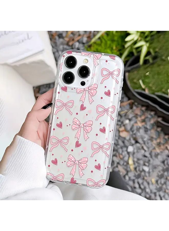غطاء واقي ضد الصدمات مع قوس حب شفاف لهاتف iPhone 13 - Image 2