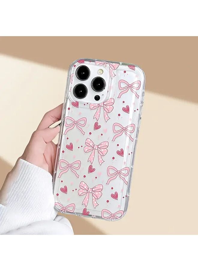 غطاء واقي ضد الصدمات مع قوس حب شفاف لهاتف iPhone 13 - Image 4