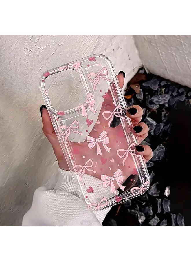 غطاء واقي ضد الصدمات مع قوس حب شفاف لهاتف iPhone 13 - Image 3