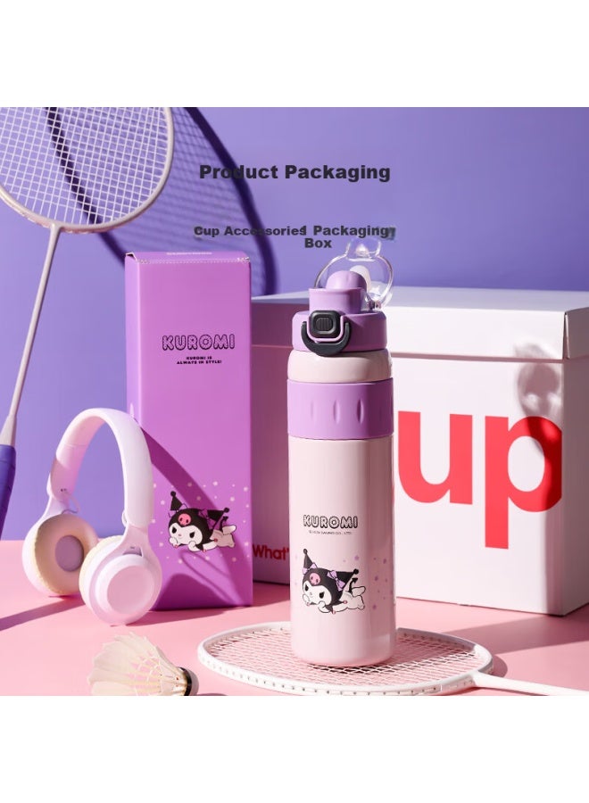 Beddybear Double-drinking Sports Insulated Cup For Women With Straw, 316 Stainless Steel Large Capacity Student Water Bottle 900ml Coolomi - Image 3