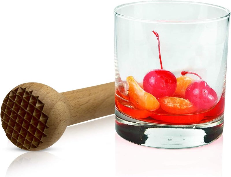 EFO Wooden Muddler for Cocktails – Durable Wood Ice Crusher – Stylish Wooden Mojito Muddler Bar Tool – Handy Cocktail Muddler- Perfect Masher Kitchen Tool for Garlic Avocado Herbs and Fruits - Image 5