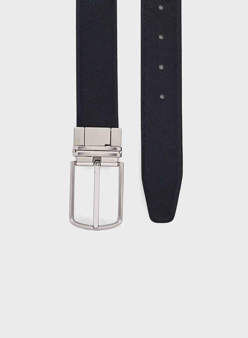 Robert Wood Genuine Leather 35Mm Reversible And Resizable Formal Belt