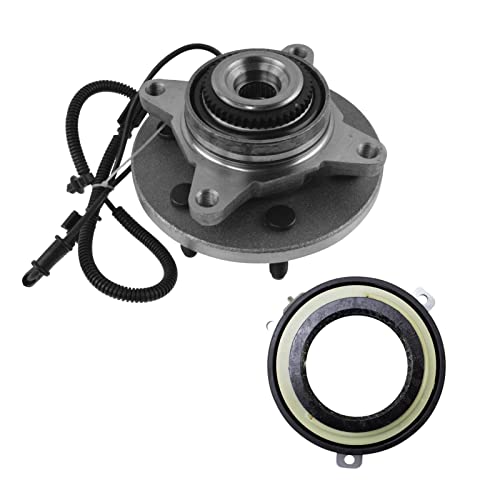 TRQ 2 Piece Front Wheel Bearing & Hub Assembly Set Compatible with 2011-2014 Ford Expedition 2010-2014 F-150 Lincoln Navigator - Image 1