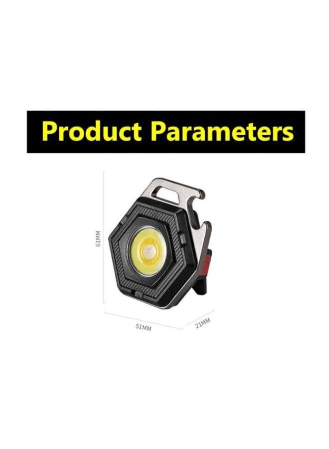 سلسلة مفاتيح بمصباح يدوي صغير - أوضاع إضاءة شعلة الجيب - مصابيح يدوية بسلسلة مفاتيح قابلة لإعادة الشحن لحالات الطوارئ والمغامرات الخارجية W5131 - Image 2