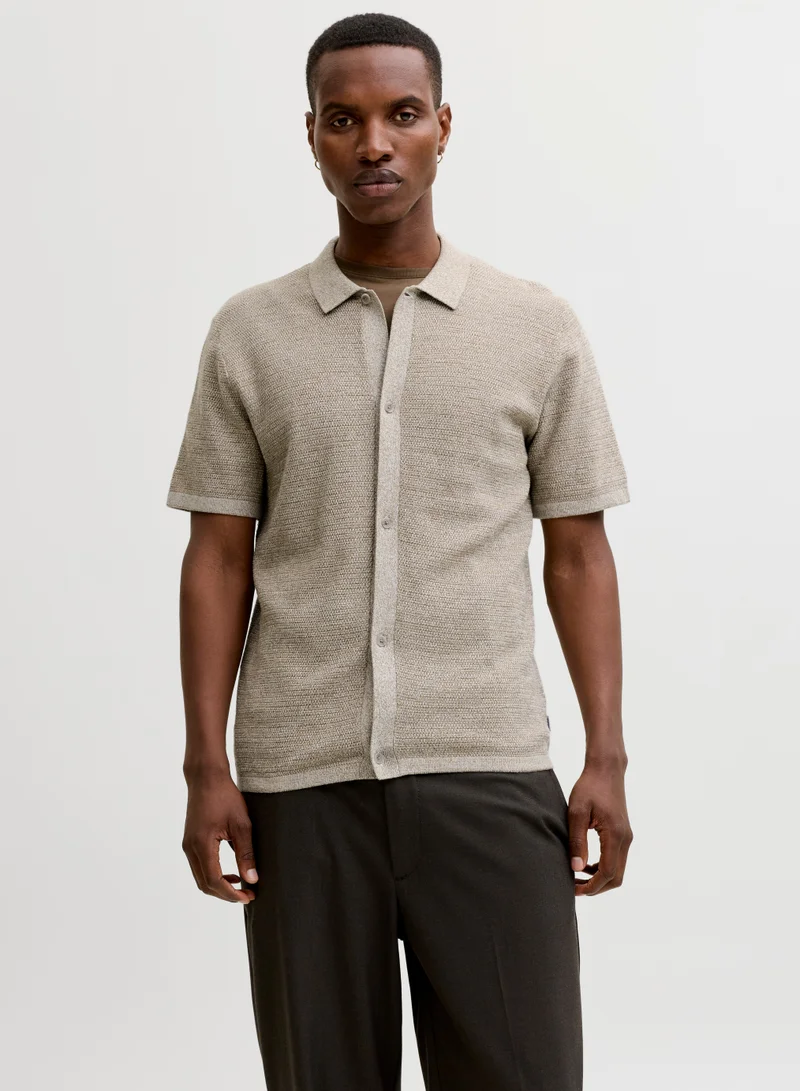 Knitted Short Sleeve Shirt