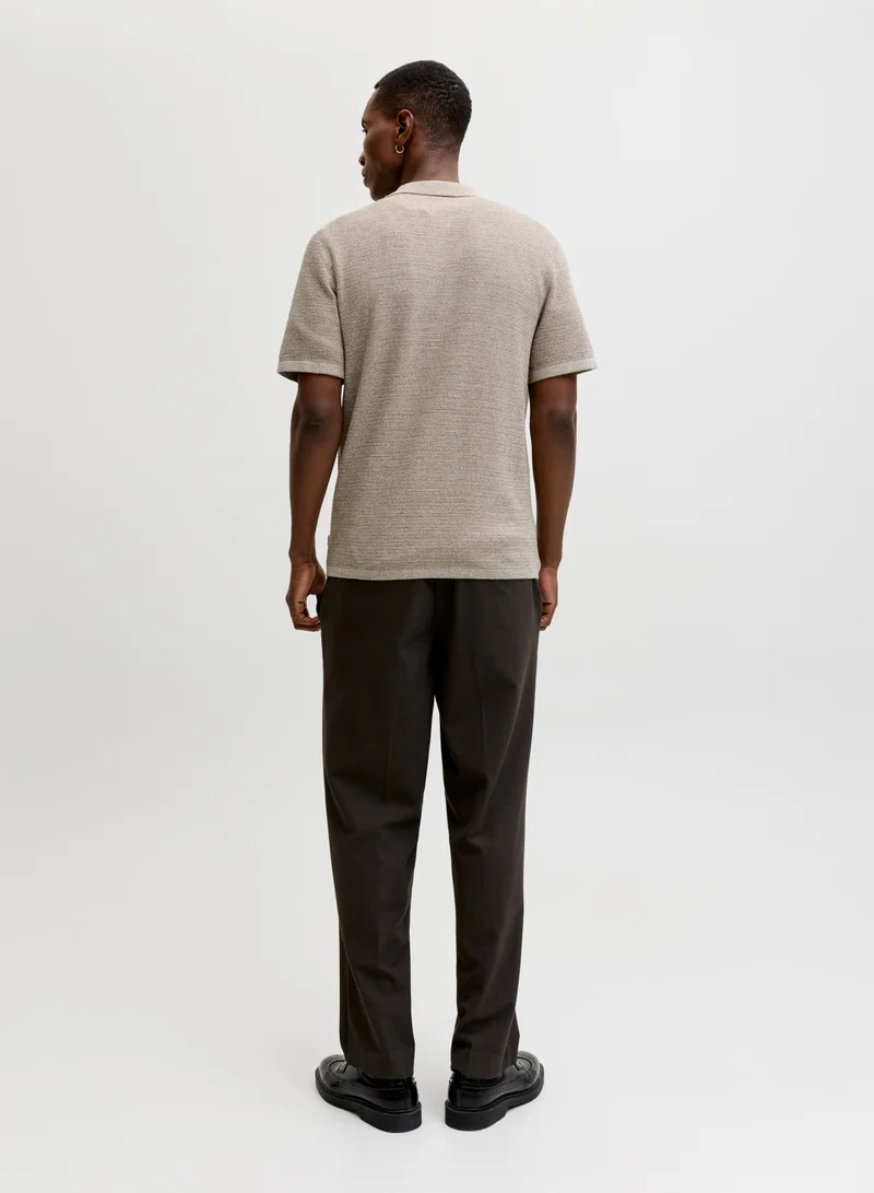 JACK & JONES  Knitted Short Sleeve Shirt for Men | Best Price UAE