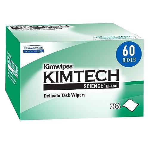 KIMTECH مناديل كيمتيك ساينس كيموايبس للمهام الدقيقة (34155)، صندوق منبثق، أبيض (60 صندوقًا من 286 ورقة، إجمالي 17,160 ورقة) - Image 1