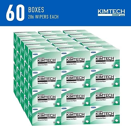 KIMTECH مناديل كيمتيك ساينس كيموايبس للمهام الدقيقة (34155)، صندوق منبثق، أبيض (60 صندوقًا من 286 ورقة، إجمالي 17,160 ورقة) - Image 2