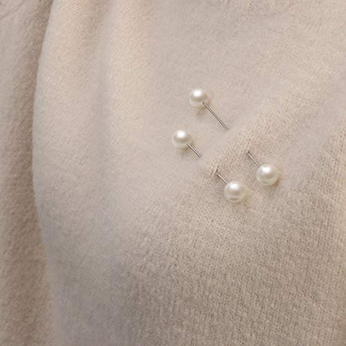Lind Kitchen 3pcs Pearl Brooch Pins Set Sweater Shawl Pins Double Faux White Pearl Safety Pins for Women Girls Clothing Dresses Decoration Accessories - Image 4